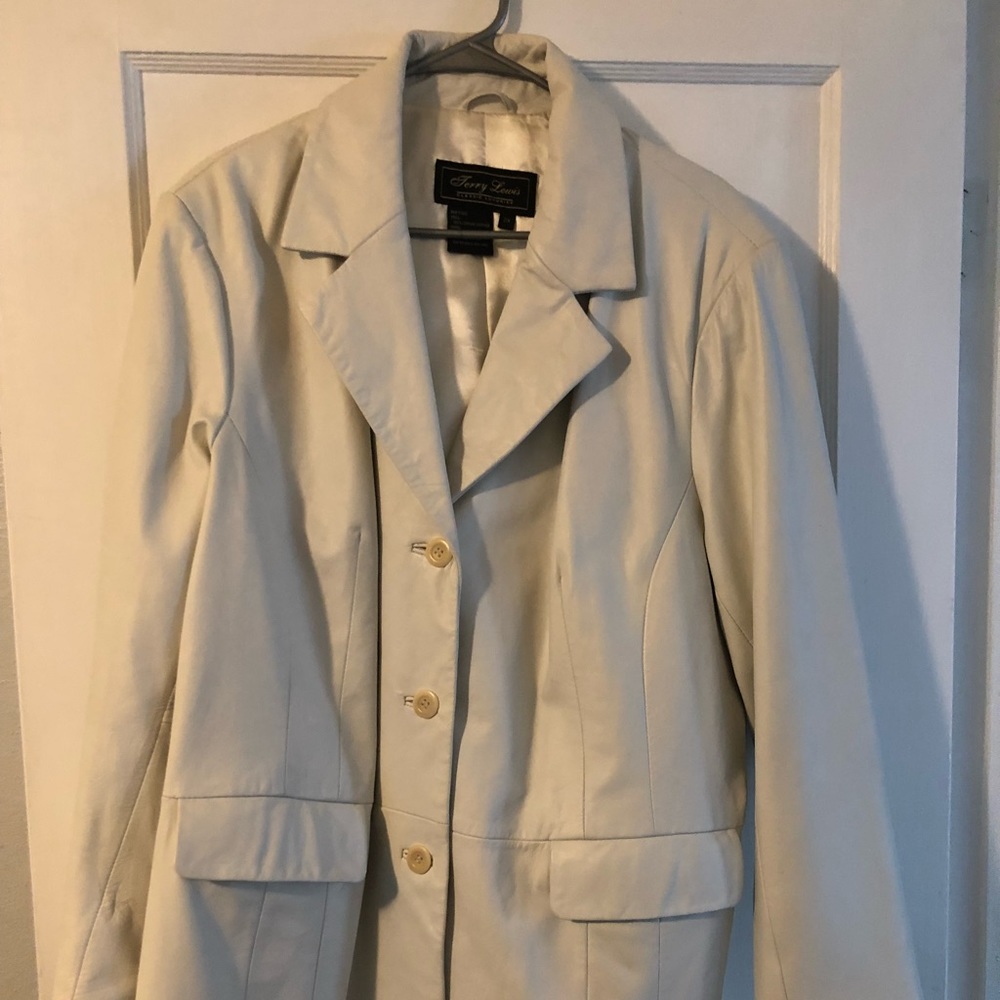 White leather jacket